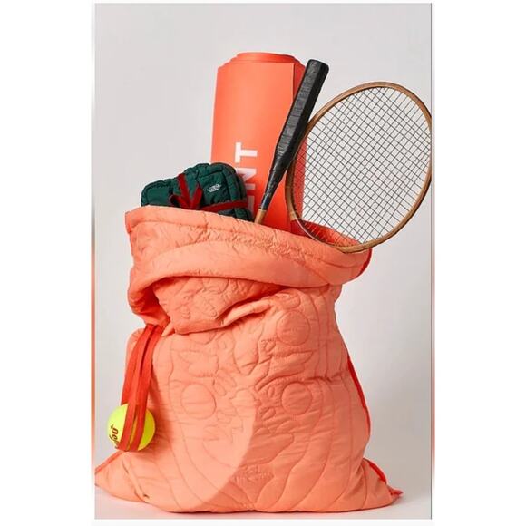 Free People Other - Free People Movement Gift Sac Logo Bag Orange NEW